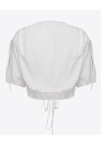Pinko - PINKO - Biała koszula z bufiastymi rękawami Corbetta. Kolor: biały. Materiał: bawełna