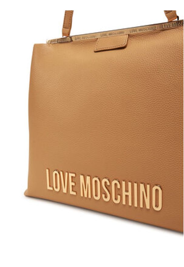 Love Moschino - LOVE MOSCHINO Torebka JC4054PP1MLG0105 Beżowy. Kolor: beżowy. Materiał: skórzane