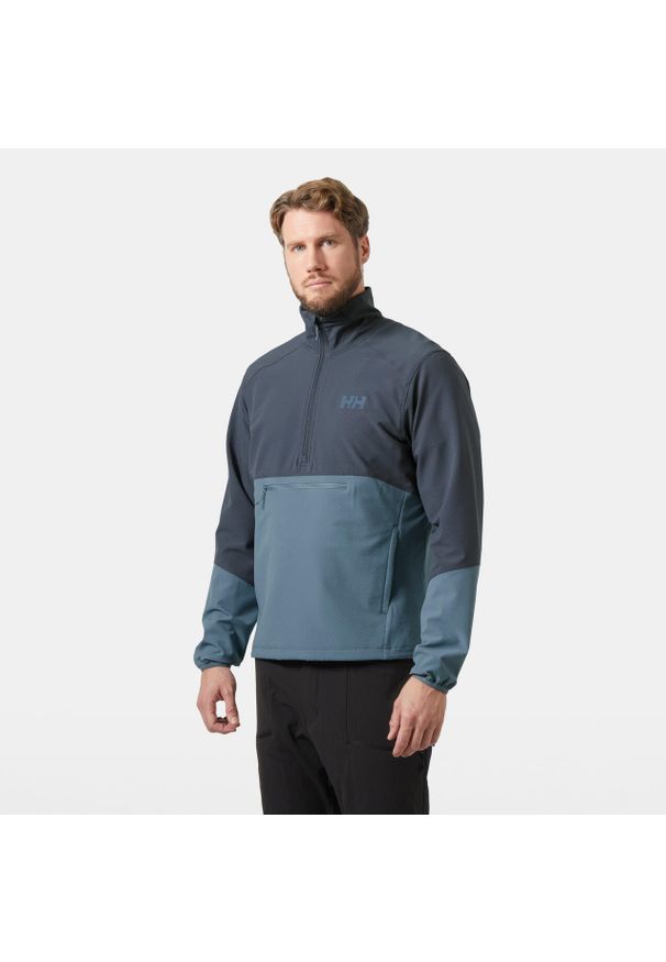 Kurtka przeciwwiatrowa 1/2 zip Helly Hansen Cascade Shield. Kolor: niebieski. Sport: turystyka piesza