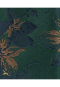 Męski Krawat - Zielony w Duże Kwiaty - Alties. Kolor: zielony. Materiał: tkanina. Wzór: kwiaty. Styl: elegancki, wizytowy #3