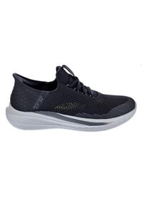 skechers - Buty wsuwane SLIP-INS sportowe męskie Skechers Slade Quinto. Zapięcie: bez zapięcia. Kolor: czarny