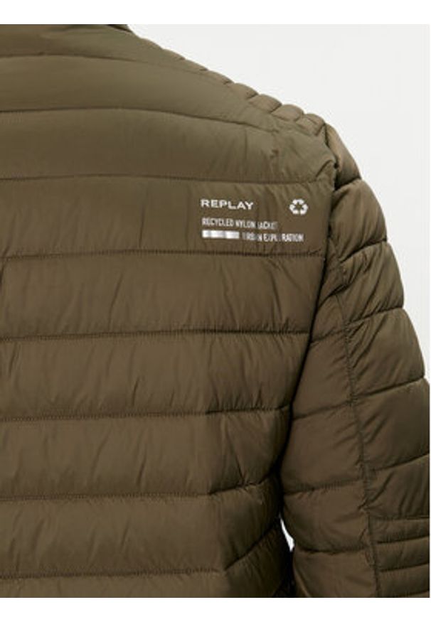 Replay - REPLAY Kurtka przejściowa M8261.000.84166D Zielony Regular Fit. Kolor: zielony. Materiał: syntetyk
