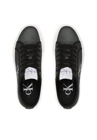Calvin Klein Jeans Tenisówki Cupsole Flatform Ny Pearl Wn YW0YW01221 Czarny. Kolor: czarny. Materiał: materiał