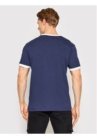Lyle & Scott T-Shirt Ringer TS705VOG Granatowy Regular Fit. Kolor: niebieski. Materiał: bawełna