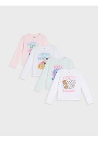 Sinsay - Bawełniana koszulka z nadrukiem 4 pack Disney - wielobarwny. Materiał: bawełna. Wzór: nadruk, motyw z bajki #1