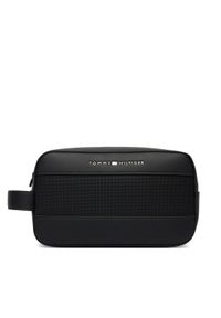 TOMMY HILFIGER - Tommy Hilfiger Kosmetyczka Th Foundation Washbag AM0AM14161 Czarny. Kolor: czarny. Materiał: skóra #1