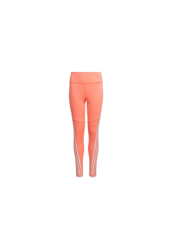 Legginsy sportowe dla dzieci Adidas G Ar 3s Opt Tight. Kolor: różowy. Materiał: elastan, poliester. Styl: sportowy