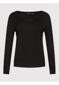 Brave Soul Sweter LK-555IVY Czarny Regular Fit. Kolor: czarny. Materiał: wiskoza #5