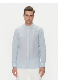 TOMMY HILFIGER - Tommy Hilfiger Koszula MW0MW39271 Błękitny Regular Fit. Kolor: niebieski. Materiał: len #1