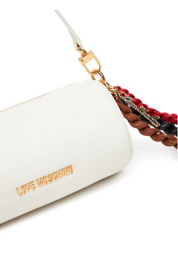 Love Moschino - LOVE MOSCHINO Torebka JC4309PP0MK1110A Biały. Kolor: biały. Materiał: skórzane