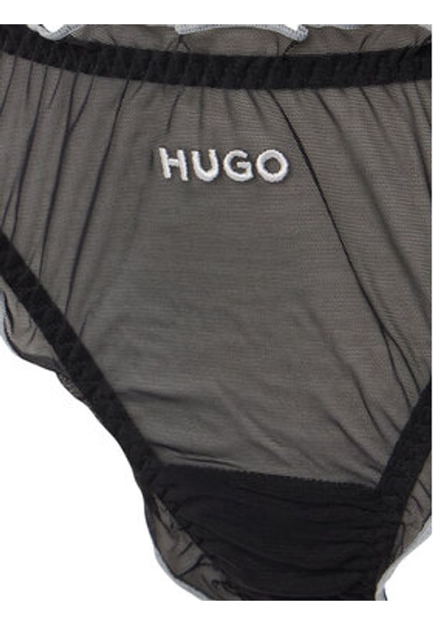 Hugo - HUGO Komplet stringów 50550109 Czarny. Kolor: czarny. Materiał: syntetyk