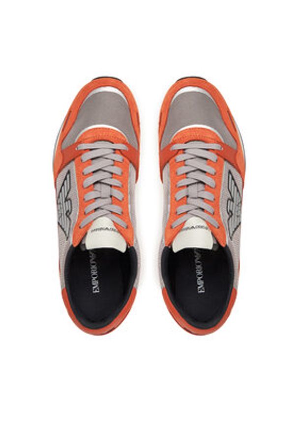 Emporio Armani Sneakersy X4X537 XN730 U550 Czerwony. Kolor: czerwony. Materiał: materiał