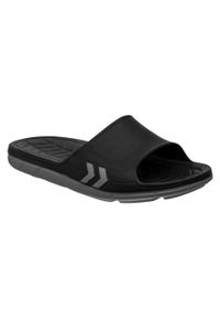 Hummel - Klapki dziecięce sportowe na basen JENSEN SANDAL. Kolor: czarny. Styl: sportowy