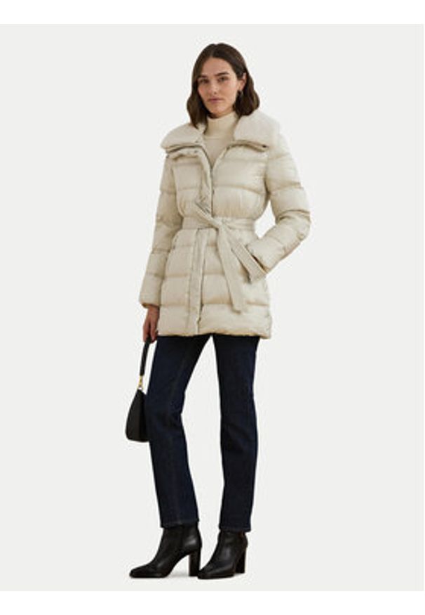 Lauren Ralph Lauren - LAUREN RALPH LAUREN Kurtka puchowa 297957500002 Écru Regular Fit. Materiał: syntetyk