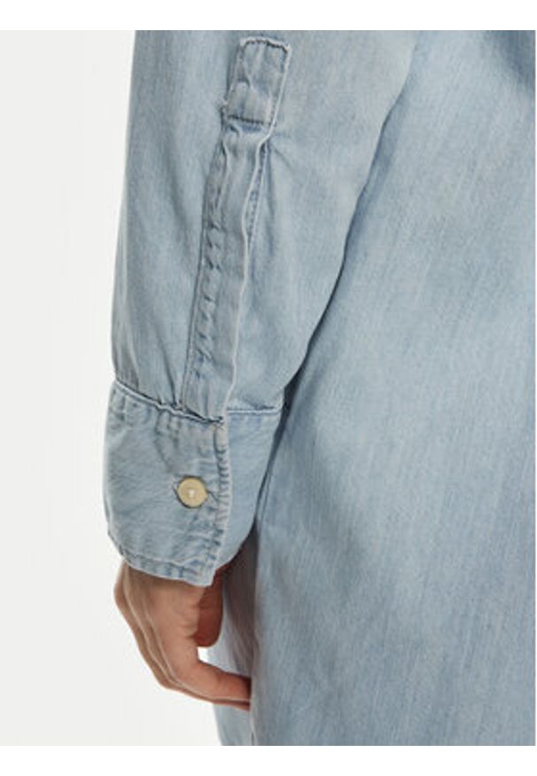 Calvin Klein Jeans Sukienka jeansowa J20J225472 Niebieski Loose Fit. Kolor: niebieski. Materiał: bawełna