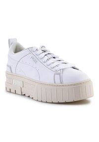 Buty do chodzenia damskie Puma Mayze Infuse W. Zapięcie: sznurówki. Kolor: biały. Materiał: guma, materiał, tkanina, syntetyk. Szerokość cholewki: normalna. Sport: turystyka piesza