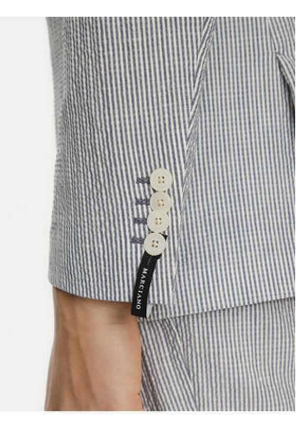 Marciano Guess Marynarka 5GHN16 2314Z Błękitny Slim Fit. Kolor: niebieski. Materiał: syntetyk