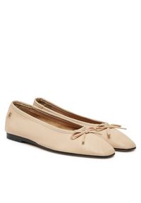 TOMMY HILFIGER - Tommy Hilfiger Baleriny Soft Leather Ballerina Bow FW0FW08355 Różowy. Kolor: różowy. Materiał: skóra #6