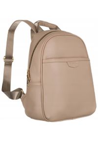 Plecak damski Peterson PTN PLEC-ALE-3 beżowy. Kolor: beżowy. Materiał: skóra ekologiczna