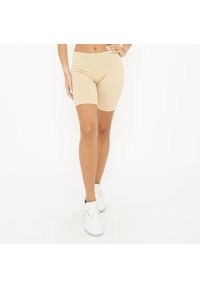 LEGEA - Damskie spodenki kolarskie treningowe RIDE. Kolor: beżowy. Materiał: nylon, elastan. Sport: kolarstwo #1