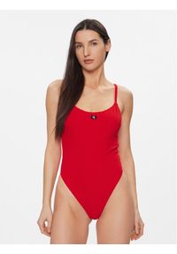 Calvin Klein Swimwear Strój kąpielowy KW0KW02475 Czerwony. Kolor: czerwony. Materiał: syntetyk #1