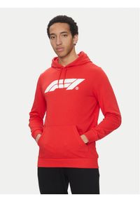 Puma Bluza F1 Ess Logo 625853 Czerwony Regular Fit. Kolor: czerwony. Materiał: syntetyk