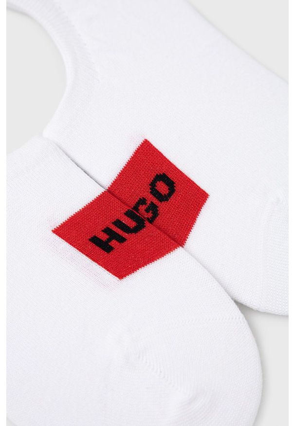 Hugo - HUGO skarpetki (2-pack) męskie kolor biały. Kolor: biały
