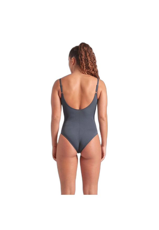 Damski kostium kąpielowy 1-częściowy Arena Victoria. Kolor: szary. Materiał: materiał