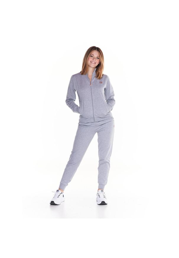 LEONE 1947 APPAREL - Damski dres Comfort Zone. Kolor: szary. Materiał: dresówka. Sport: fitness