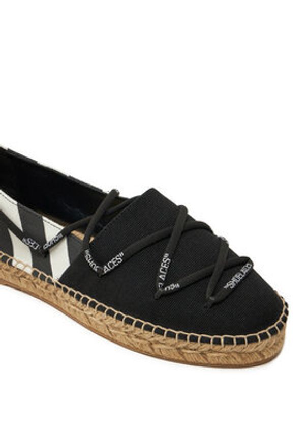 OFF-WHITE - Off-White Espadryle OWIB002R21FAB0016110 Czarny. Kolor: czarny. Materiał: materiał