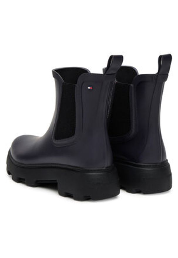 TOMMY HILFIGER - Tommy Hilfiger Kalosze Rubber Flag Cleated FW0FW08637 Granatowy. Kolor: niebieski. Materiał: guma