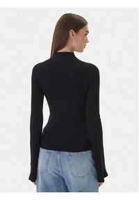 Kontatto Golf 3M0816C Czarny Regular Fit. Typ kołnierza: golf. Kolor: czarny. Materiał: syntetyk #4