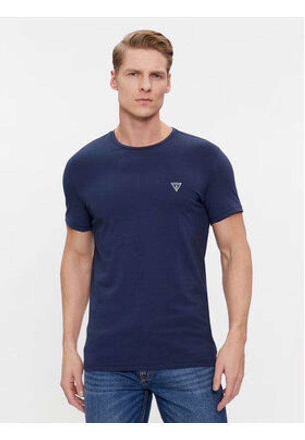 Guess Komplet t-shirtów U97G02 KCD31 Granatowy Regular Fit. Kolor: niebieski. Materiał: bawełna