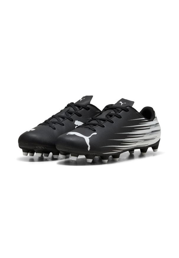 Puma - Korki PUMA ATTACANTO II FG/AG Jr Black. Materiał: guma, syntetyk. Szerokość cholewki: normalna. Wzór: nadruk. Sport: piłka nożna