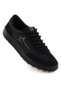 Big-Star - Półbuty sportowe męskie trampki czarne Big Star NN174118. Kolor: czarny. Materiał: tkanina #1