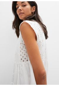 bonprix - Sukienka midi z koronką. Kolor: biały. Materiał: koronka. Wzór: koronka. Długość: midi #2