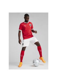 Puma - Męska, domowa koszulka reprezentacji Austrii w piłce nożnej 2024 PUMA. Kolor: czerwony. Sport: piłka nożna