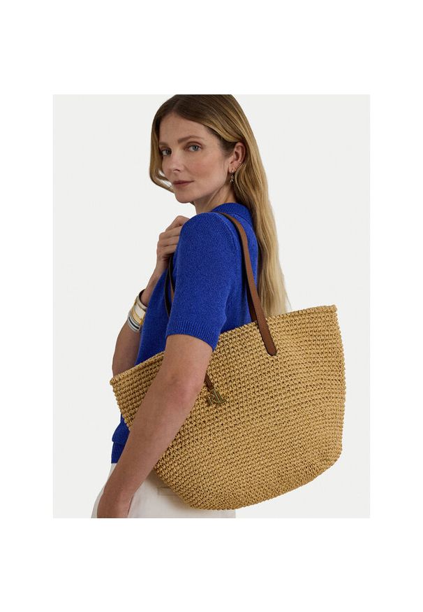 Lauren Ralph Lauren - Torebka LAUREN RALPH LAUREN. Kolor: brązowy