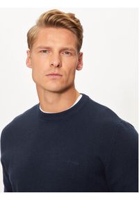 Hechter Paris Sweter 65006 142802 Granatowy Regular Fit. Kolor: niebieski. Materiał: bawełna