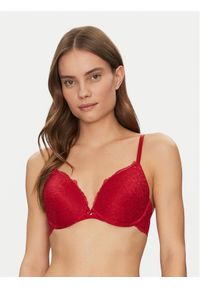 Hunkemöller Biustonosz z fiszbiną Marine 300245 Czerwony. Kolor: czerwony. Materiał: syntetyk #1