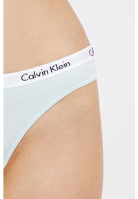 Calvin Klein Underwear - Stringi (3-PACK). Kolor: niebieski #4