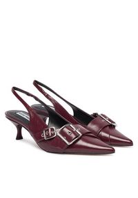 Steve Madden Sandały Lezley SM11003440 Bordowy. Kolor: czerwony. Materiał: skóra #4