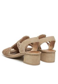 Rieker Sandały 64962-60 Beżowy. Kolor: beżowy. Materiał: materiał #7