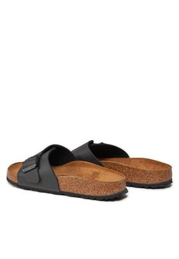 Birkenstock Klapki Catalina 1026473 Czarny. Kolor: czarny. Materiał: skóra