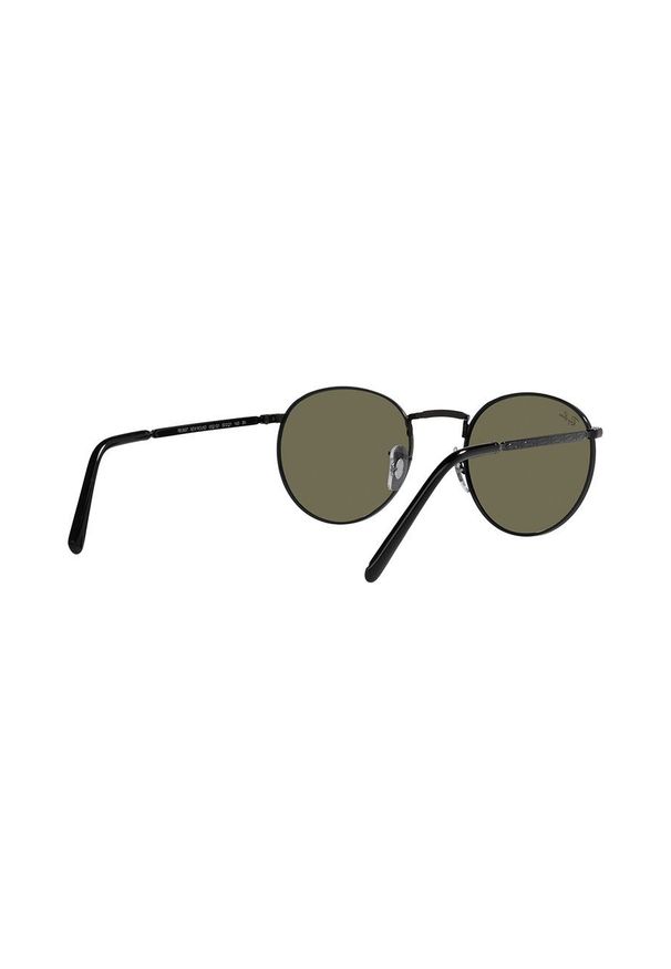Ray-Ban okulary przeciwsłoneczne New Round kolor czarny. Kształt: okrągłe. Kolor: czarny