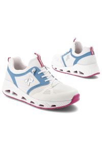 Sneakersy damskie Rieker, lekka konstrukcja oddychająca cholewka elastyczna podeszwa dobra amortyzacja sportowy charakter wygodne sznurowanie, białe,. Okazja: na co dzień, na spacer, do pracy. Zapięcie: sznurówki. Kolor: biały. Materiał: materiał. Szerokość cholewki: normalna. Sport: turystyka piesza #5