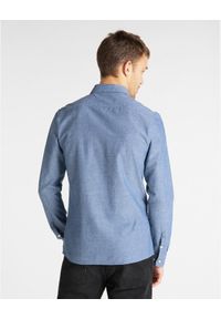 Lee - MĘSKA KOSZULA MATERIAŁOWA LEE SLIM BUTTON DOWN L66XDDLR 112116699. Typ kołnierza: button down. Materiał: materiał #2