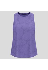 Koszulka damska bez rękawów Odlo ZEROWEIGHT ENGINEERED CHILL-TEC Tank crew neck. Kolor: fioletowy. Długość rękawa: bez rękawów. Sport: bieganie