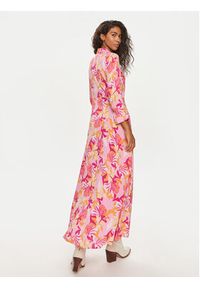 YAS Sukienka koszulowa Savanna 26022663 Różowy Loose Fit. Kolor: różowy. Materiał: wiskoza. Typ sukienki: koszulowe #7