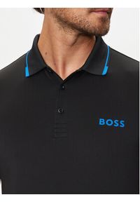 BOSS - Boss Polo Paul Pro 50506203 Czarny Slim Fit. Typ kołnierza: polo. Kolor: czarny. Materiał: syntetyk #3